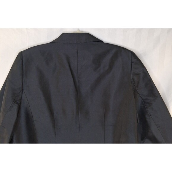Kate Hill Woman Black Silk Jacket/Blazer Size 16W Fully Lined 3/4 Sleeve - Picture 5 of 15